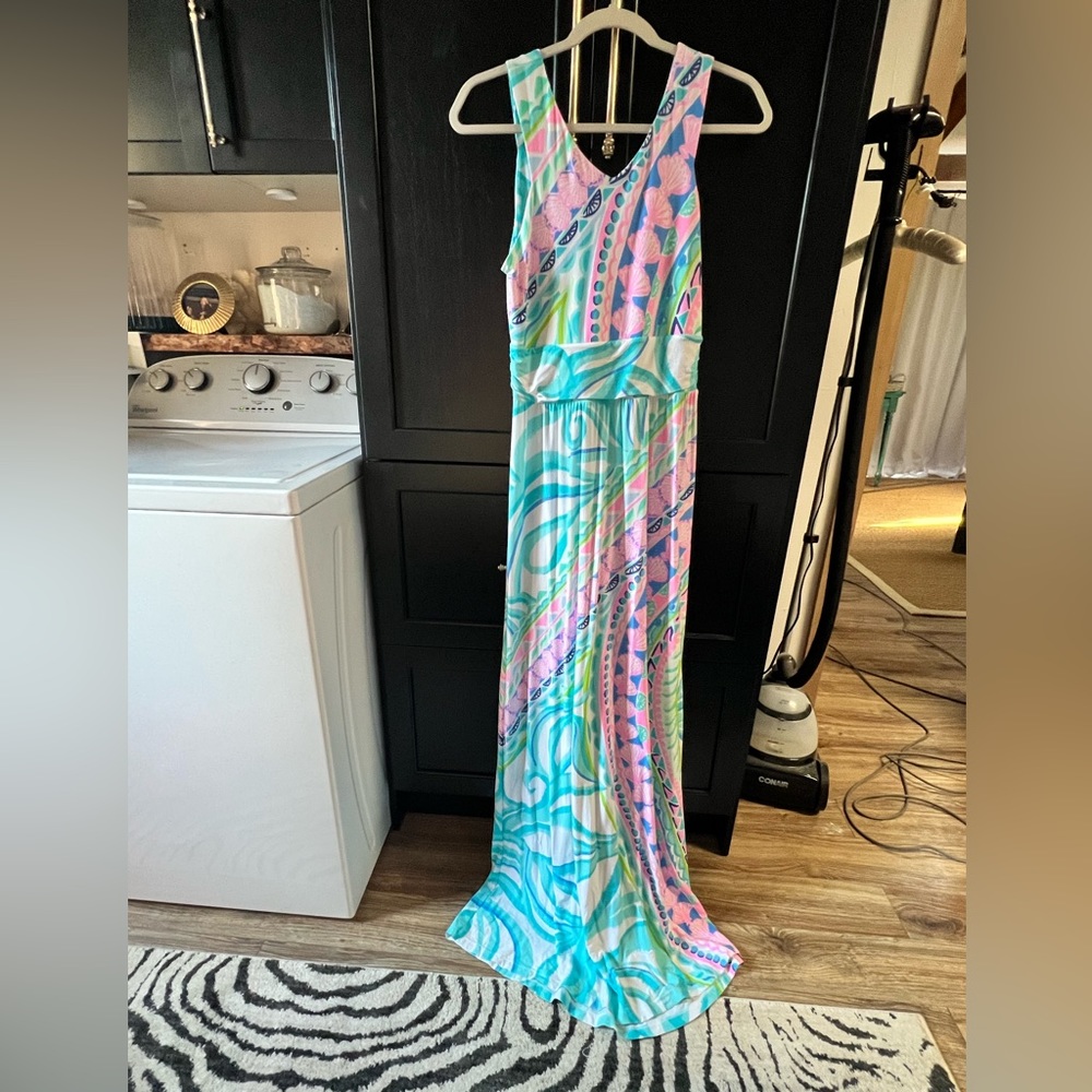 Lilly Pulitzer, Marco maxi dress, Coco island engineered small